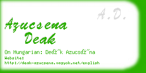 azucsena deak business card
